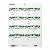 kerstcadeaulabels voor Label (Full Sheet)