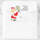 kerstcadeaulabels voor Pickleball Vierkante Sticker (Tas)