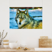 kerstcadeauleider van het pakket poster (Keuken)