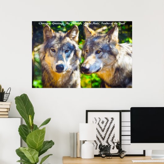 kerstcadeauleider van het pakket poster (Thuiskantoor)