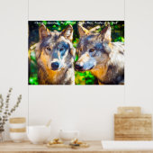 kerstcadeauleider van het pakket poster (Keuken)