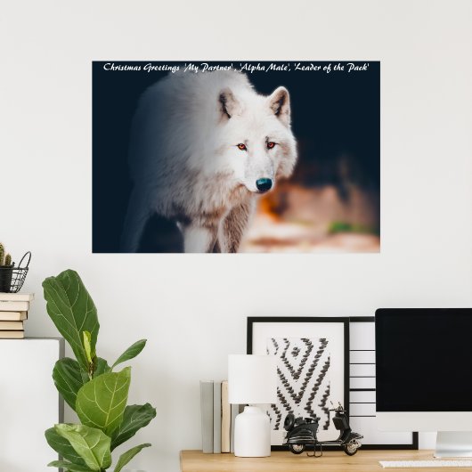 kerstcadeauleider van het pakket poster (Thuiskantoor)