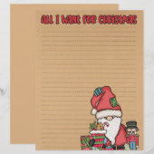 kerstcadeaulijst Papier (Voorkant / Achterkant)