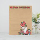 kerstcadeaulijst Papier (Staand voorkant)