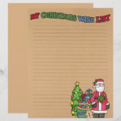 kerstcadeaulijst Papier (Voorkant / Achterkant)