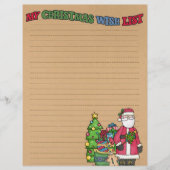 kerstcadeaulijst Papier (Voorkant)