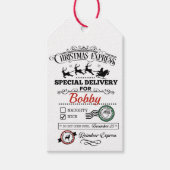 kerstcadeaunaam voor kerstcadeautjes voor de kerst cadeaulabel (Voorkant)