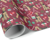 kerstcadeauomslag Airedale Terrier Cadeaupapier (Rol Hoek)