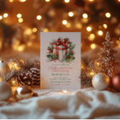 kerstcadeauopeningsfeest kaart