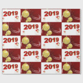 Kerstcadeaupapier 2019 cadeaupapier (Vlak)