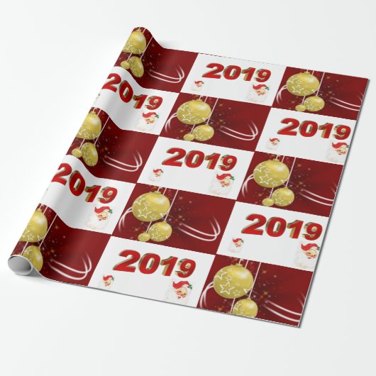 Kerstcadeaupapier 2019 cadeaupapier (Uitgerold)