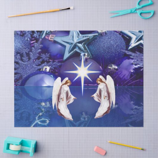 kerstcadeaupapier, Angel Tissuepapier (Craft)
