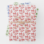 kerstcadeaupapier | assortiment inpakpapier vel (In situ)