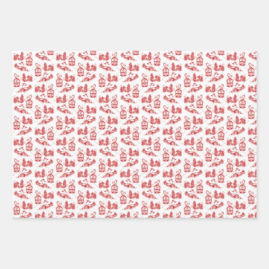 kerstcadeaupapier | assortiment inpakpapier vel (Voorkant)