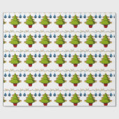 Kerstcadeaupapier Boom Cadeaupapier (Vlak)