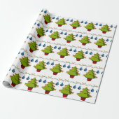 Kerstcadeaupapier Boom Cadeaupapier (Uitgerold)