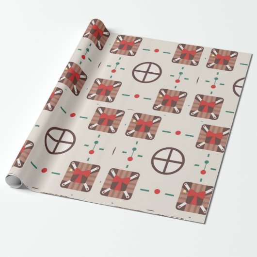 Kerstcadeaupapier" Cadeaupapier (Uitgerold)