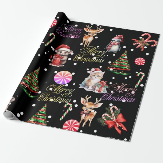 Kerstcadeaupapier Cadeaupapier (Uitgerold)