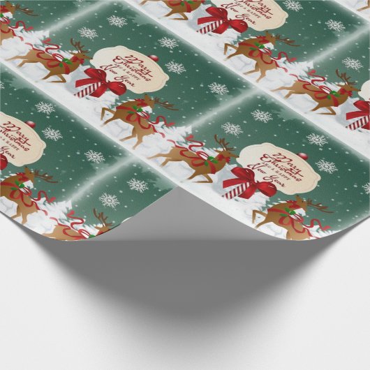  kerstcadeaupapier cadeaupapier (Hoek)