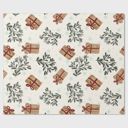 kerstcadeaupapier cadeaupapier (Vlak)