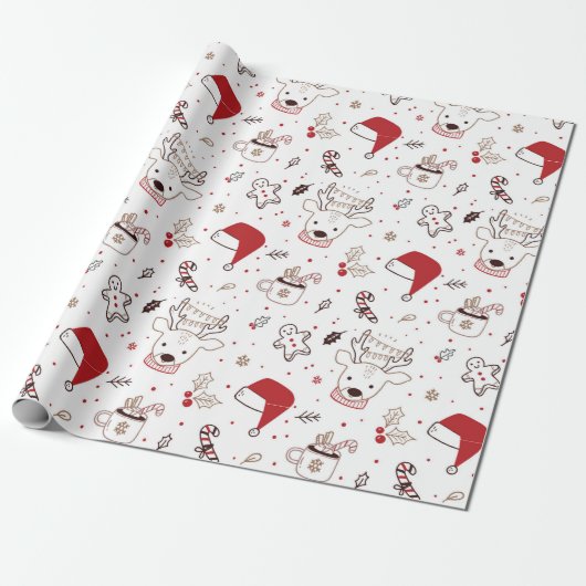 kerstcadeaupapier cadeaupapier (Uitgerold)