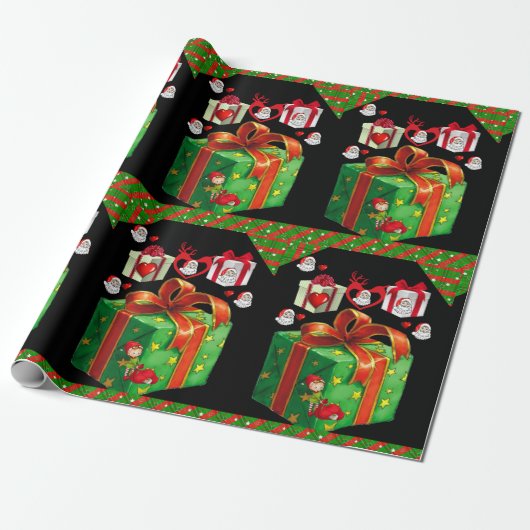 Kerstcadeaupapier Cadeaupapier (Uitgerold)