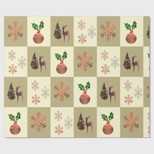 kerstcadeaupapier cadeaupapier (Vlak)