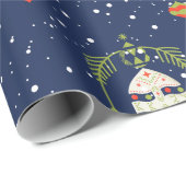 Kerstcadeaupapier Dennentak Boog Cadeaupapier (Rol Hoek)