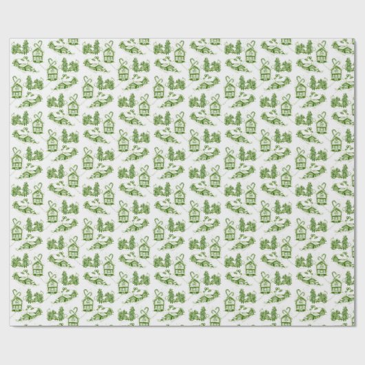 kerstcadeaupapier | Groen Cadeaupapier (Vlak)