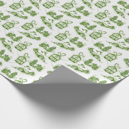 kerstcadeaupapier | Groen Cadeaupapier (Hoek)