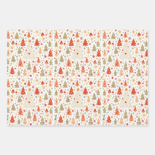 kerstcadeaupapier inpakpapier vel (Voorkant 2)