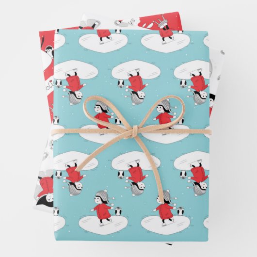 kerstcadeaupapier inpakpapier vel (In situ)