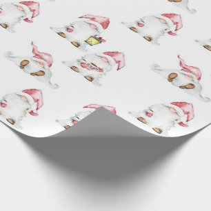 Kerstcadeaupapier - Kabouters Met Cadeaus Cadeaupapier