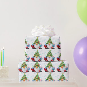 Kerstcadeaupapier Kabouters met Geschenk voor Jou Cadeaupapier