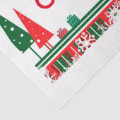 kerstcadeaupapier/kerstbomen tissuepapier (Detail)