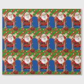 Kerstcadeaupapier Kerstman Cadeaupapier (Vlak)