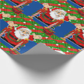 Kerstcadeaupapier Kerstman Cadeaupapier (Hoek)