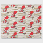 Kerstcadeaupapier Kerstman Cadeaupapier (Vlak)