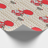 Kerstcadeaupapier Kerstman Cadeaupapier (Hoek)