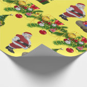 Kerstcadeaupapier Kerstman Cadeaupapier (Hoek)