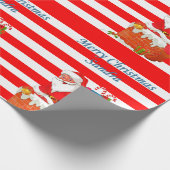 Kerstcadeaupapier Kerstman Cadeaupapier (Hoek)