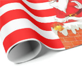 Kerstcadeaupapier Kerstman Cadeaupapier (Rol Hoek)