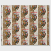 Kerstcadeaupapier Kerstman Cadeaupapier (Vlak)