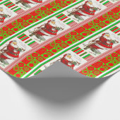 Kerstcadeaupapier Kerstman Cadeaupapier (Hoek)