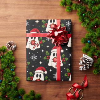 Kerstcadeaupapier Merry Little Boo Cadeaupapier