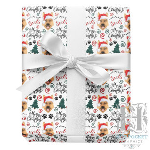 Kerstcadeaupapier met Duitse Herders Cadeaupapier