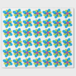 Kerstcadeaupapier met een vrolijk hart cadeaupapier