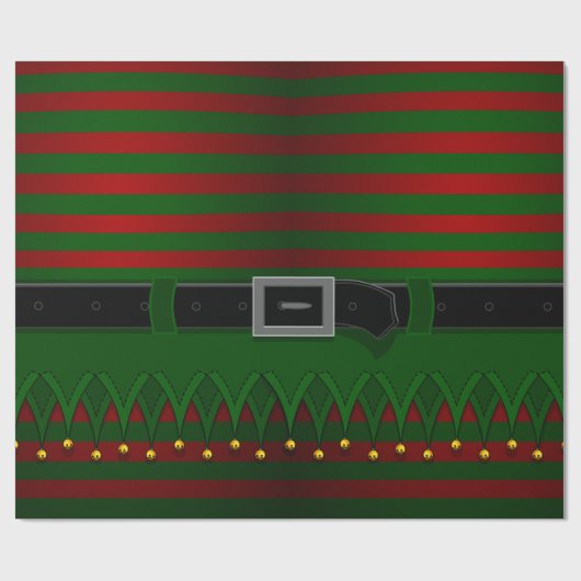 kerstcadeaupapier met Elfpo-cadeau Cadeaupapier (Vlak)