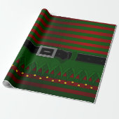 kerstcadeaupapier met Elfpo-cadeau Cadeaupapier (Uitgerold)