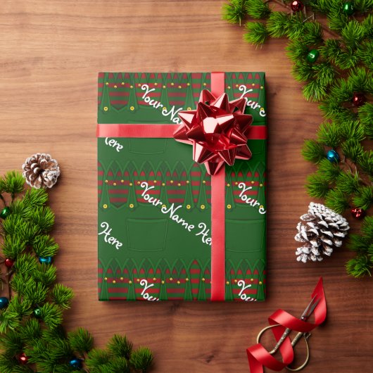 kerstcadeaupapier met Elfpo-cadeau Cadeaupapier (Feestdagen Geschenken)